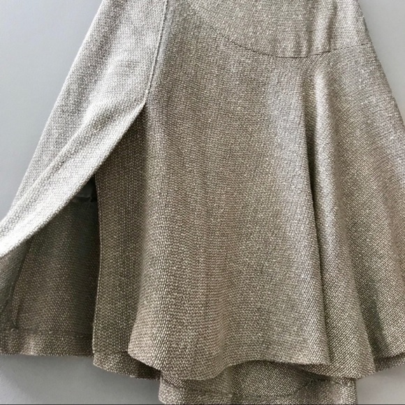 LUCA LUCA Wool Blend Tweed Split Layered Skirt - Picture 1 of 6